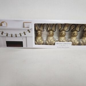 Gold Bunny Resin Garland - Wall Decor 54"inches